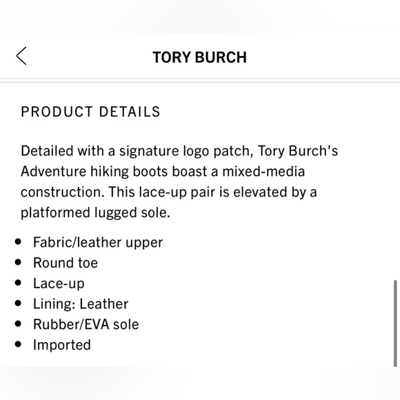 NIB Tory Burch Adventure Hiking Boots - Picture 5 of 13